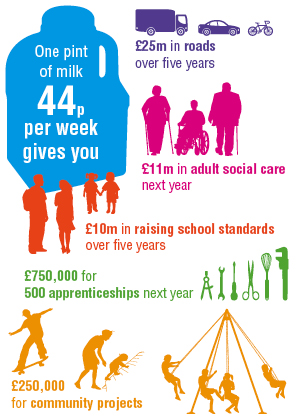CS2510 - Council Tax 2013 infographic