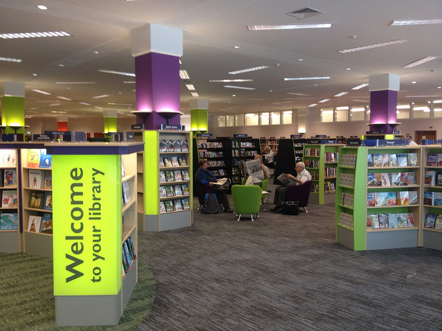 Woking library inside
