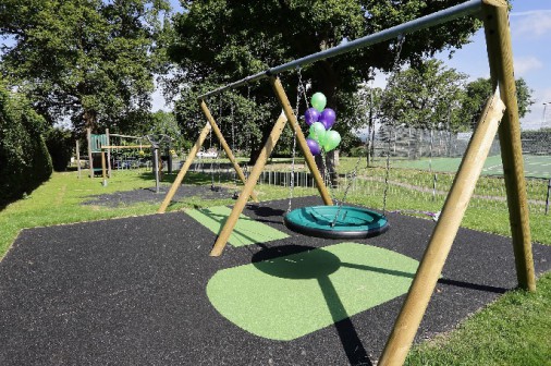 The new Dormansland playground opened in July 2014. Photo courtesy of Dormansland Parish Council.