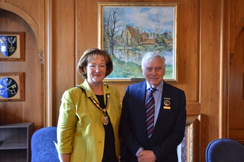 New council Chairman Sally Marks with new Vice Chairman Nick Skellett.