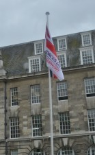 The Armed Forces Day flag is raised in Surrey. Click image to download.