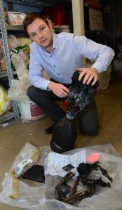 Tim Day with damaged self-balancing scooter DSC_9817