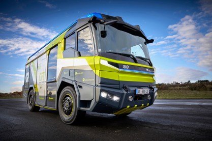 Concept Fire Truck Rosenbauer's electric fire engine