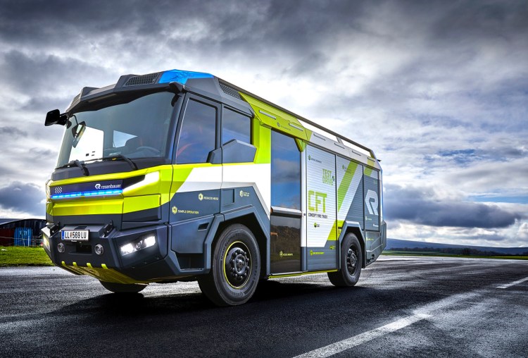 Rosenbauer Concept Fire Truck electric fire engine